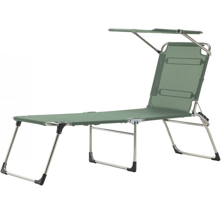 Folding Sunbed Amigo Top H.40 Fiam Aluminium Frame