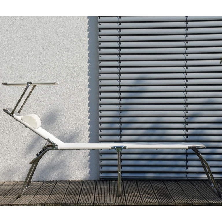 Folding Sunbed Amigo BIG XL 50 Fiam Aluminium Frame