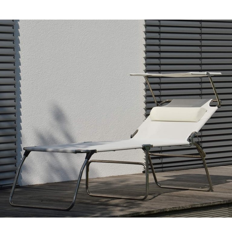 Folding Sunbed Amigo BIG XL 50 Fiam Aluminium Frame