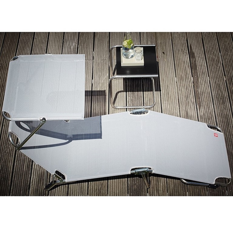 Folding Sunbed Amigo Top H.40 Fiam Aluminium Frame