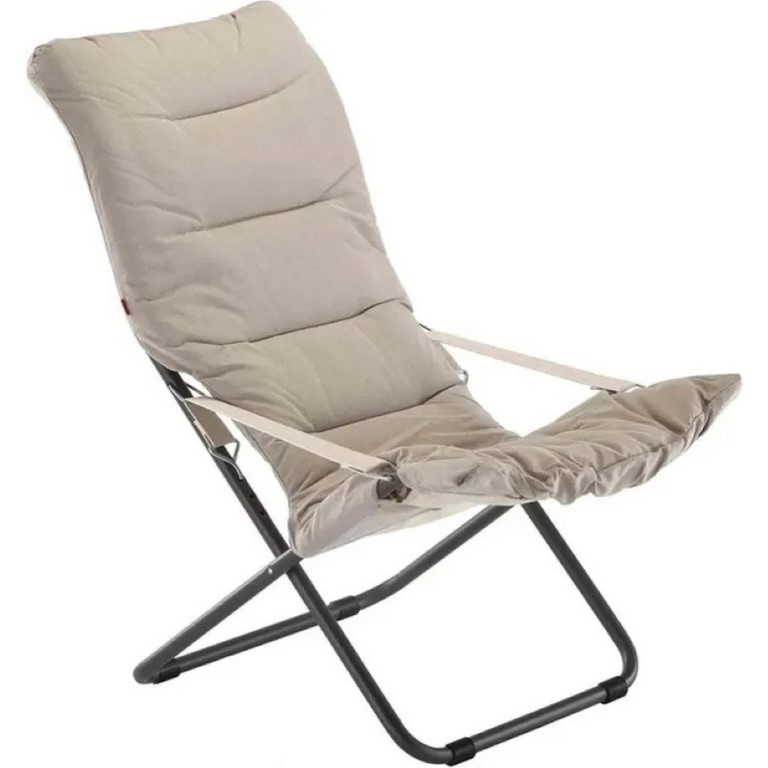 Deck Chair Softy Fiam Steel Anthracite Frame