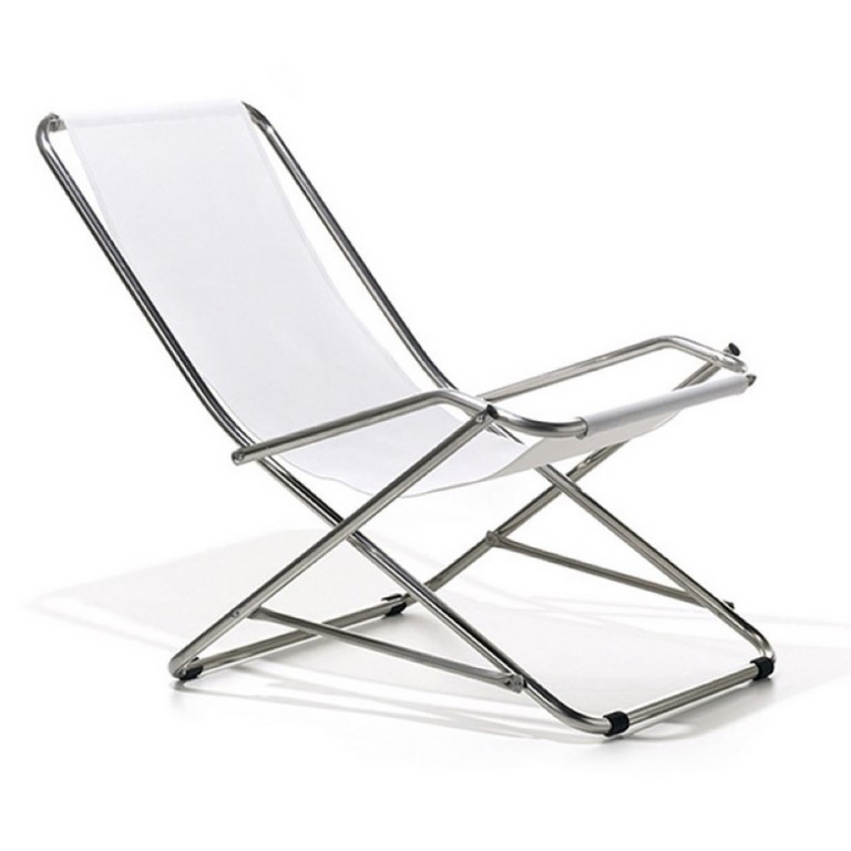 Rocking Deck Chair Dondolina Fiam Aluminium Frame