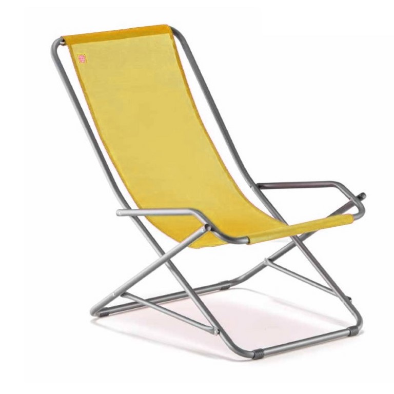 Rocking Deck Chair Dondolina Fiam Aluminium Frame