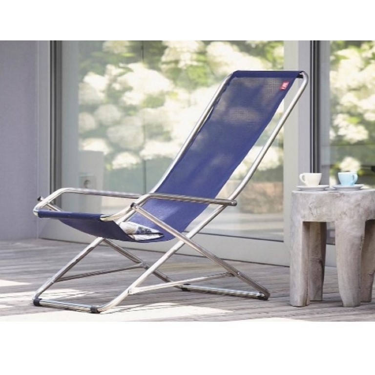 Rocking Deck Chair Dondolina Fiam Aluminium Frame