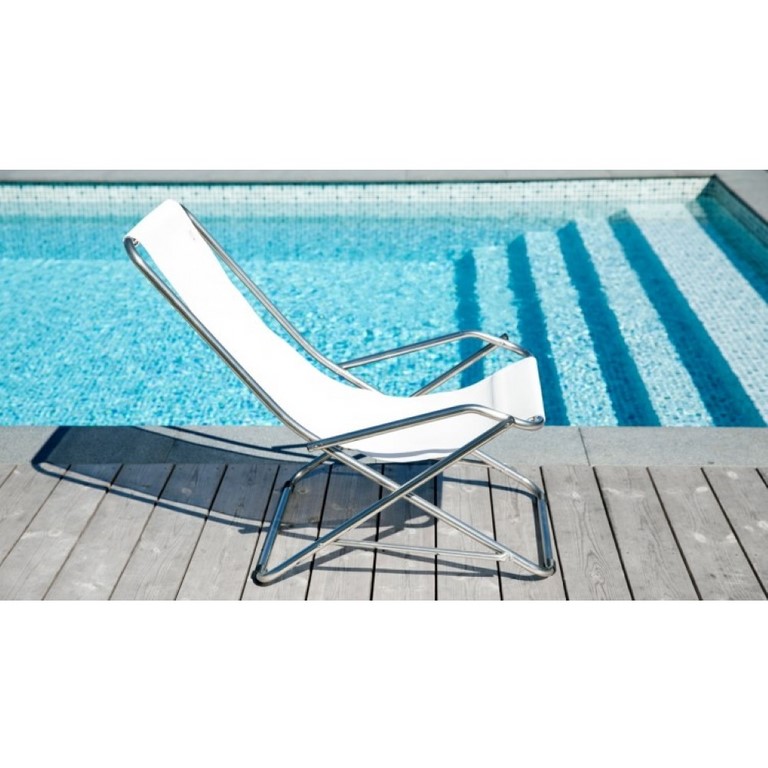 Rocking Deck Chair Dondolina Fiam Aluminium Frame