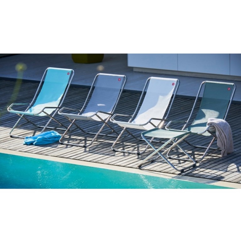 Rocking Deck Chair Dondolina Fiam Aluminium Frame