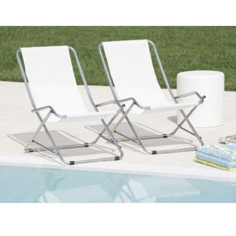 Rocking Deck Chair Dondolina Fiam Aluminium Frame