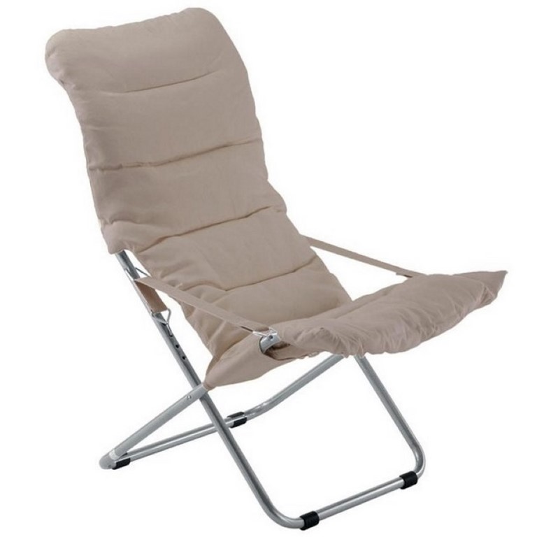 Deck Chair Softy Fiam Steel Silver Frame