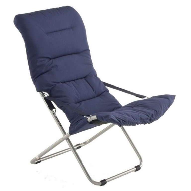 Deck Chair Softy Fiam Steel Silver Frame