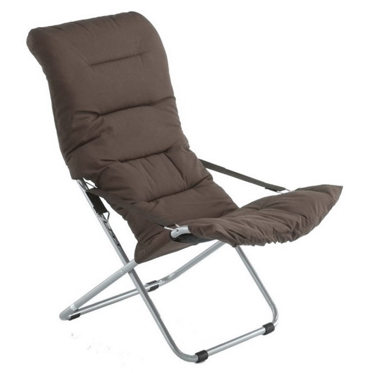 Deck Chair Softy Fiam Steel Silver Frame