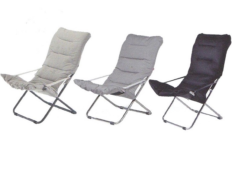 Deck Chair Softy Fiam Steel Anthracite Frame