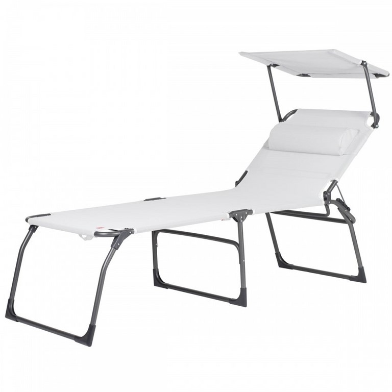 Folding Sunbed Amigo BIG XL 50 Fiam Aluminium Frame