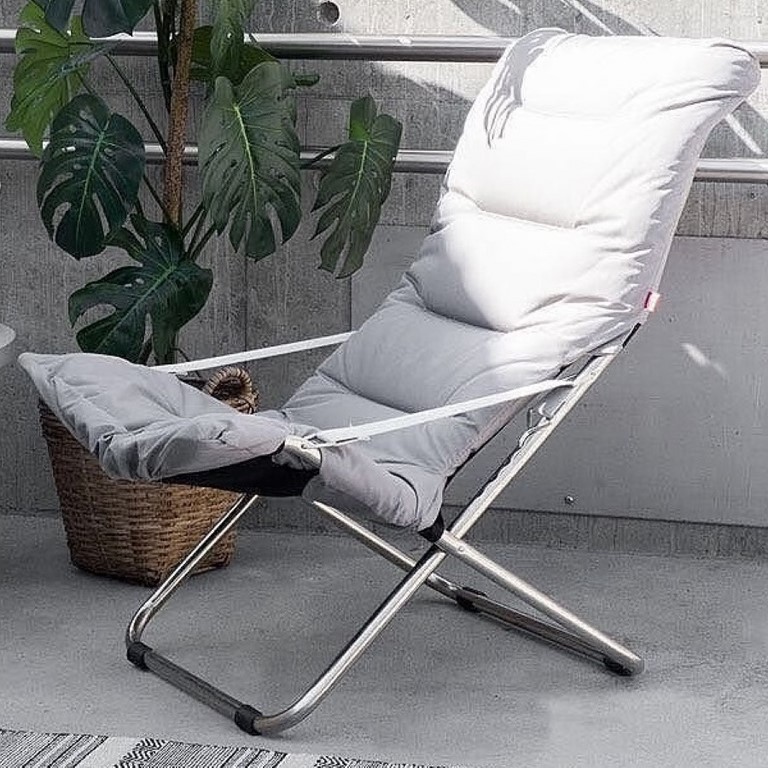 Deck Chair Softy Fiam Steel Anthracite Frame