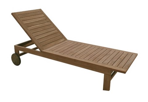 Ipanema Sunbed teak wood Il Giardino di Legno