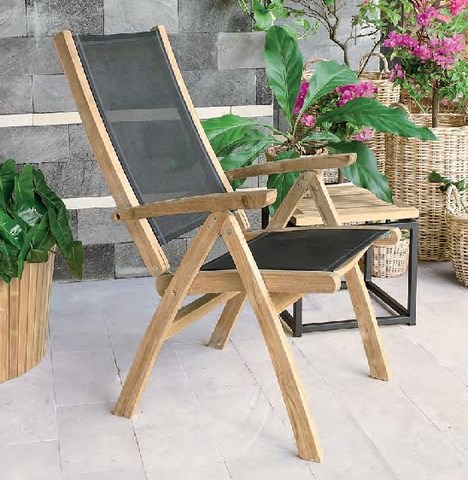 Macao Foldable High Armchair Il Giardino di Legno