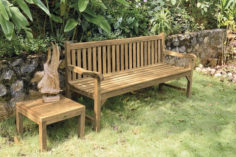 Classica 3/4 seat Bench teak wood Il Giardino di Legno