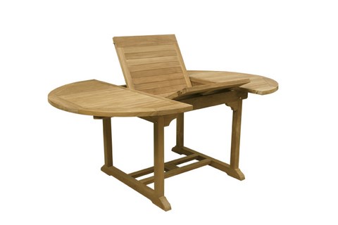 ROMA Round/Oval Extending Table Teak Wood Giardino di Legno