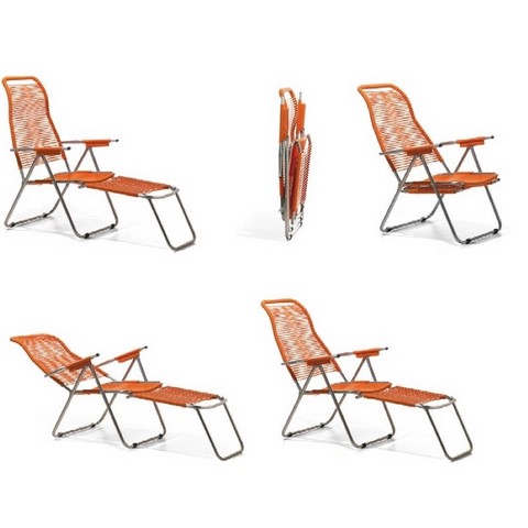 Deck Chair Spaghetti Fiam Aluminium Frame