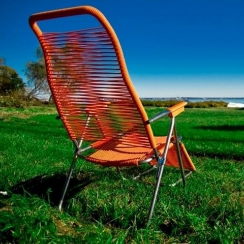 Deck Chair Spaghetti Fiam Aluminium Frame