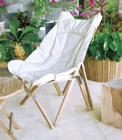 Venezia Tripolina Foldable Deckchair teak wood Il Giardino di Legno