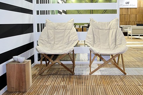 Venezia Tripolina Foldable Deckchair teak wood Il Giardino di Legno