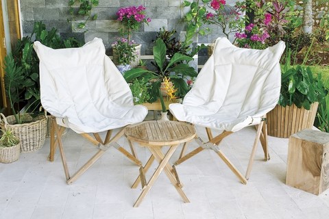 Venezia Tripolina Foldable Deckchair teak wood Il Giardino di Legno