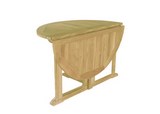 Round Foldable Table  Telemaco Teak Wood Giardino di Legno